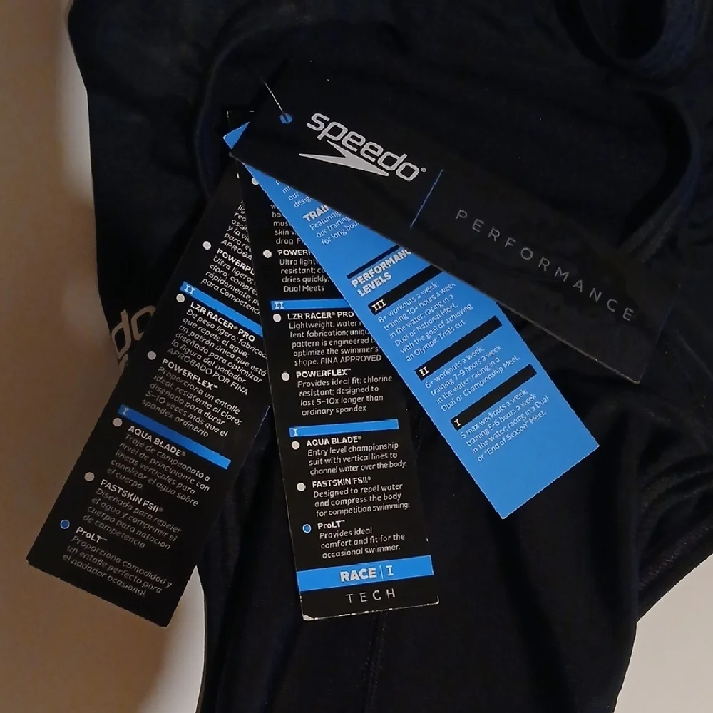 Speedo Black One-Piece Swimsuit